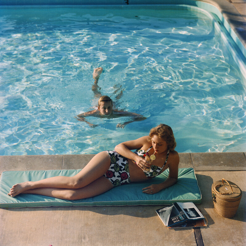 Slim Aarons, ‘Poolside at Laguna Beach’, 1960, Photography, C print, IFAC Arts