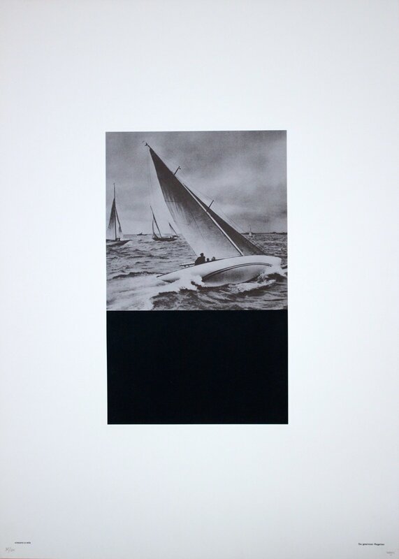 Fabio Mauri, ‘Vincono a Vela’, 1976, Print, Photolitography and Silkscreen on Fabriano Rosaspina Paper, Studio Mariani Gallery