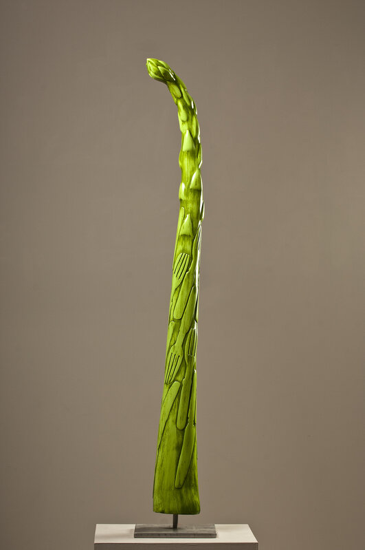 Jan Kirsh, ‘Asparagus’, 2008, Sculpture, Cast resin mounted on stainless steel plate, Zenith Gallery