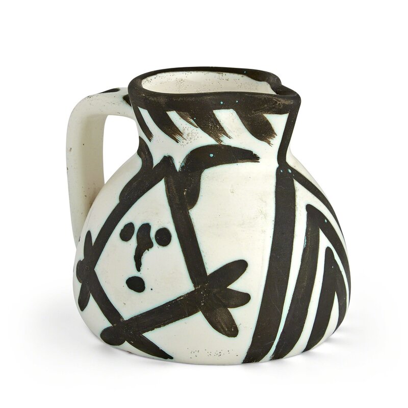 Pablo Picasso, ‘TÊTES (A.R. 221)’, 1953, Design/Decorative Art, Painted and partially glazed ceramic pitcher, Doyle