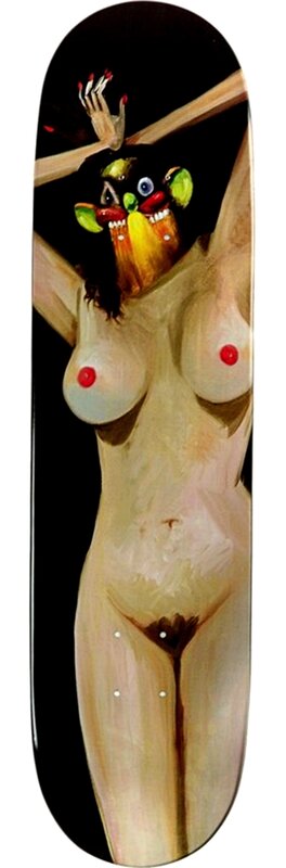 George Condo, ‘Girl (Limited Edition Skateboard)’, 2010, Sculpture, Silkscreen on 100% Canadian 7-ply Maplewood Skateboard (limited Edition) With Mounting Hinges. Limited Edition of Only 500., Alpha 137 Gallery Gallery Auction