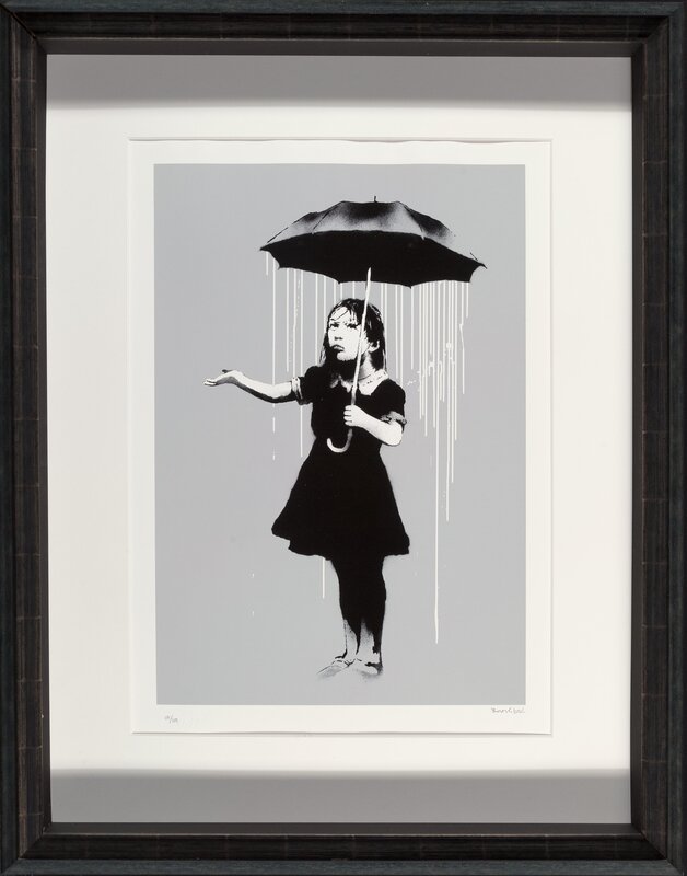 Banksy, ‘NOLA (White Rain)’, 2008, Print, Screenprint in colors on Arches paper, Heritage Auctions