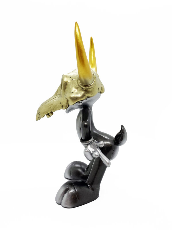 Ron English, ‘'Skull Mask: Bugs Bunny'’, ca. 2018, Sculpture, Collectible Sofubi vinyl art figure., Signari Gallery