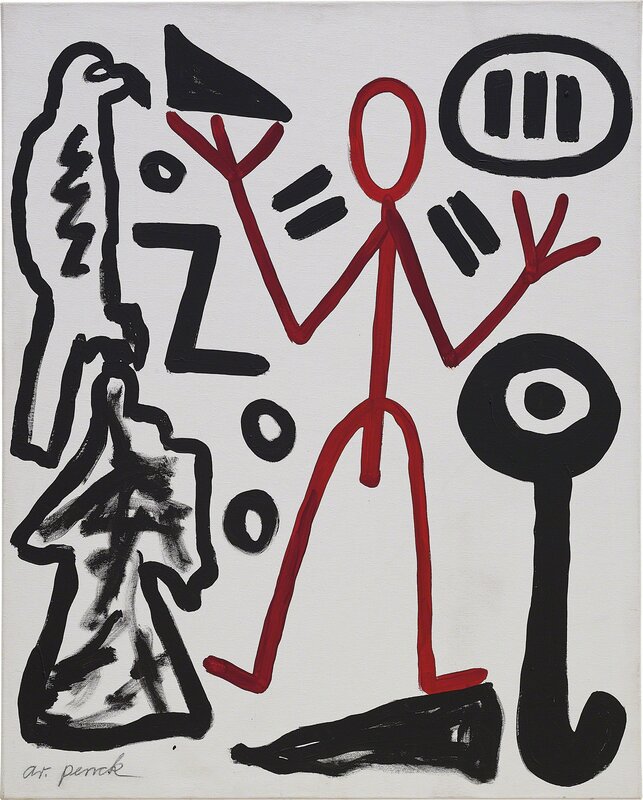 A.R. Penck, ‘Untitled’, 1973, Painting, Acrylic on canvas, Phillips