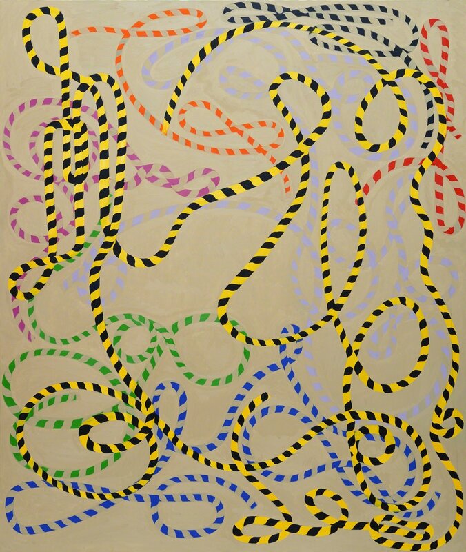 Carol John, ‘Abstract Pop Art Oil Painting: 'Rope'’, 2017, Painting, Oil Paint, Canvas, Ivy Brown Gallery