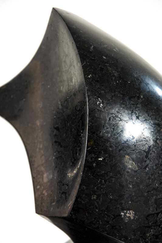Jeremy Guy, ‘Halcyon Black 7/50 - dark, smooth, polished, abstract, black granite sculpture’, 2020, Sculpture, Engineered black granite, Oeno Gallery