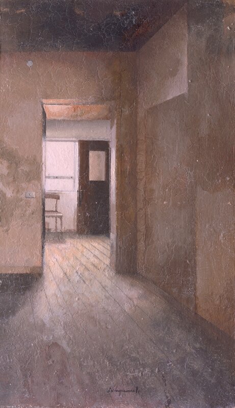 Matteo Massagrande, ‘Interno’, 2007, Painting, Oil and mixed media on board, GALLERIA STEFANO FORNI