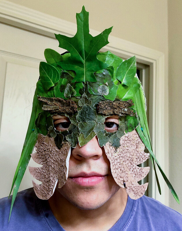 Jose Ruiz-Gonzalez, ‘Tierra’, 2020, Fashion Design and Wearable Art, Paper plate, leaves, bark, and clay, Fort Worth Contemporary Arts