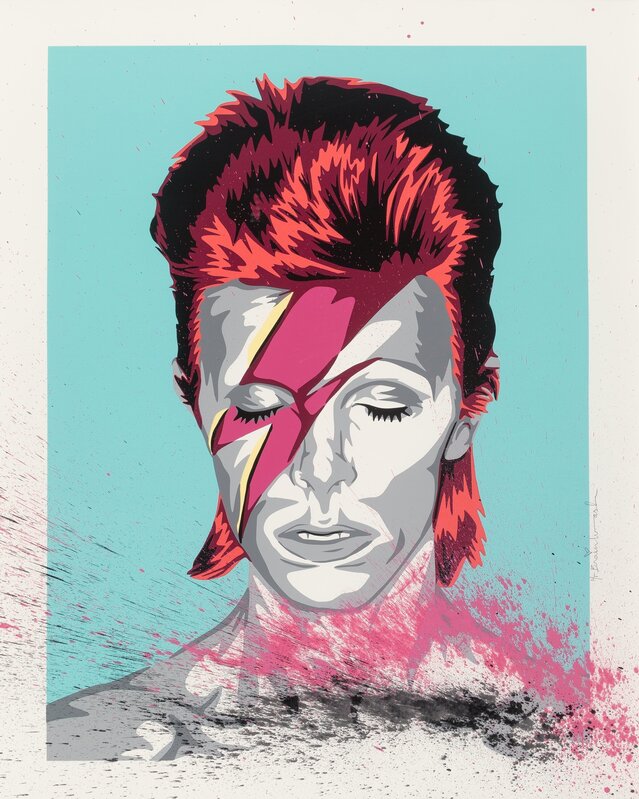 Mr. Brainwash, ‘Bowie’, 2008, Print, Screenprint in colors with acrylic hand embellishments, Heritage Auctions