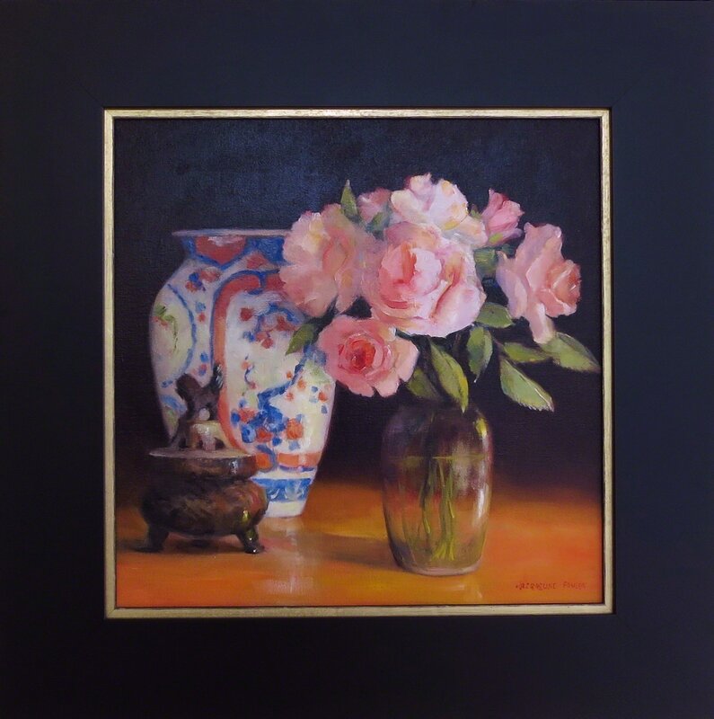 Jacqueline Fowler, ‘Summer Roses	’, Painting, Oil on Canvas, Wentworth Galleries