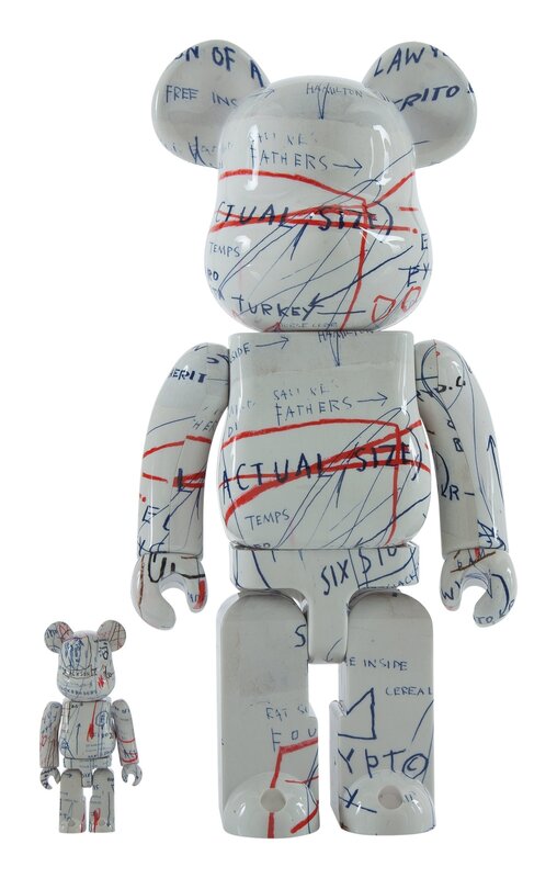 BE@RBRICK X The Estate of Jean-Michel Basquiat, ‘Jean-Michel Basquiat 400% and 100% (two works)’, 2018, Sculpture, Painted cast resin, Heritage Auctions
