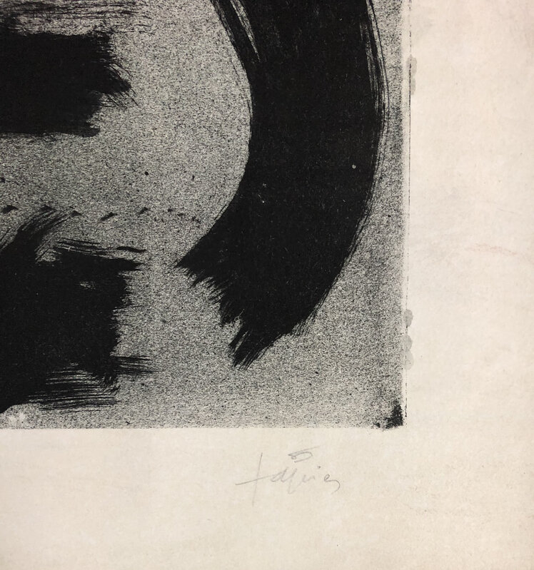 Antoni Tàpies, ‘Untitled’, 1959, Print, Black lithography on Rives paper, OBA/ART
