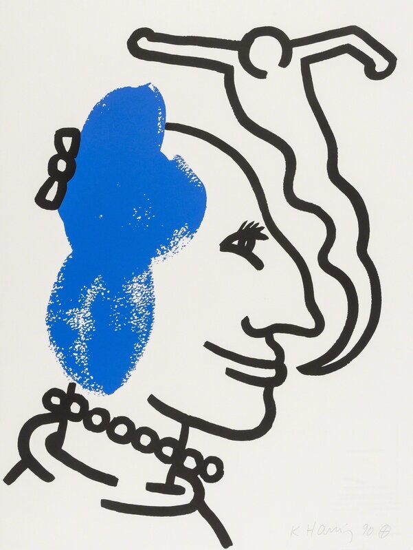 Keith Haring, ‘The Story of Red and Blue (Littmann p.132)’, 1989, Print, Lithograph in colours, Forum Auctions