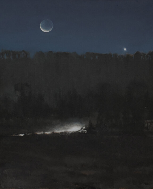 Michael Allen, ‘When the Moon Was a Sliver’, 2020, Painting, Oil on linen mounted to panel, Somerville Manning Gallery
