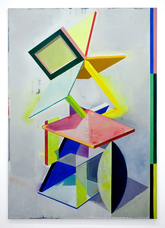 Genti Korini, ‘Simulation on the axes 1’, 2020, Painting, Oil on canvas, Jecza Gallery