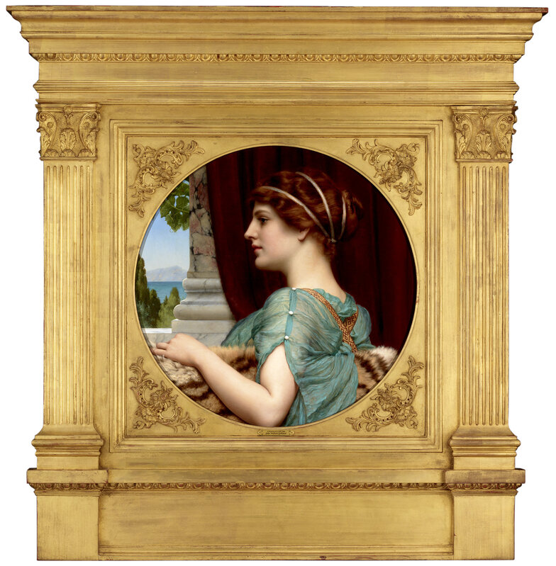 John William Godward, ‘A Pompeian Lady’, 1904, Painting, Oil on canvas,  M.S. Rau