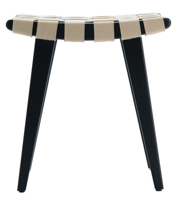 Jens Risom, ‘Risom Stool’, designed 1943, Design/Decorative Art, Walnut hardwood with clear lacquer finish or maple hardwood with clear or ebonized lacquer finish; 100% natural cotton webbing, Design Within Reach