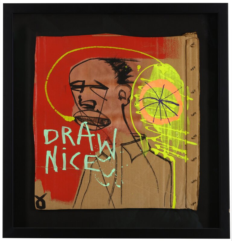Adam Neate, ‘Draw Nice’, Painting, Oil On Cardboard, Chiswick Auctions