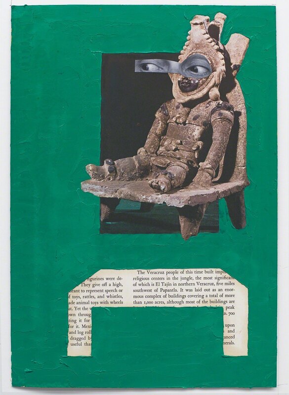 Randy Shull, ‘The Chairman’, 2018, Drawing, Collage or other Work on Paper, Oil on Collaged Paper, Tracey Morgan Gallery