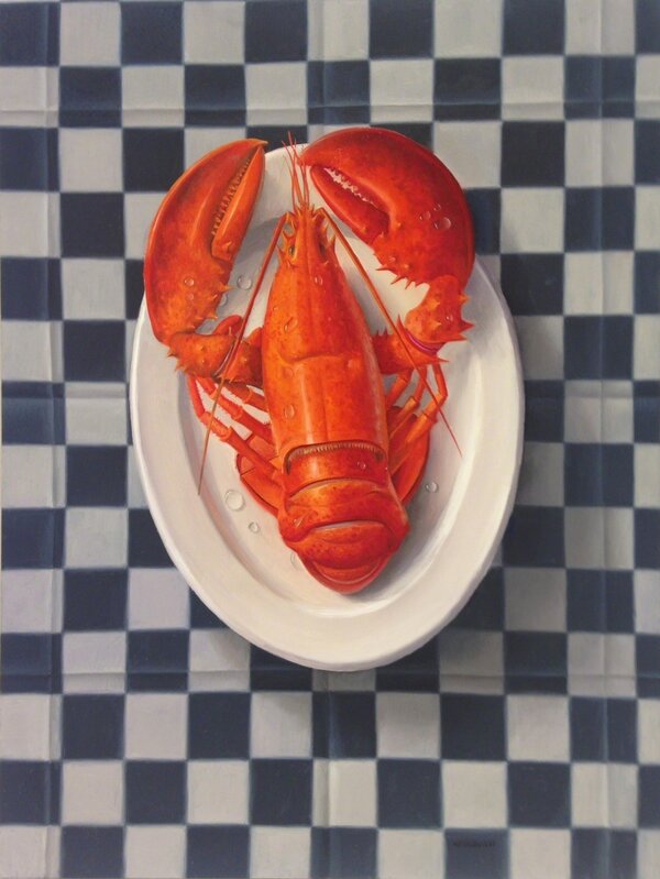 James Aponovich, ‘Lobster’, Painting, Oil on board, Clark Gallery