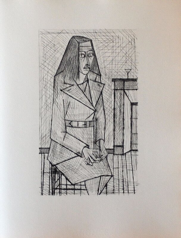 Bernard Buffet, ‘Les Chants de Maldoror II’, 1952, Print, Original drypoint on Velin d'Arches paper, Samhart Gallery
