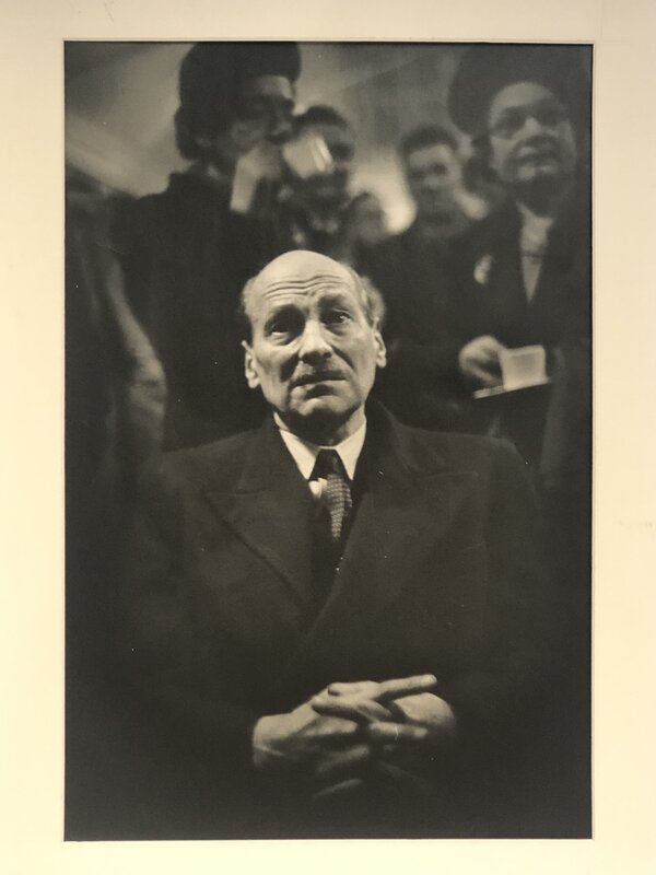 W. Eugene Smith, ‘PM Clement Attlee watching election night ’, 1950, Photography, Gelatin silver print, Anders Wahlstedt Fine Art
