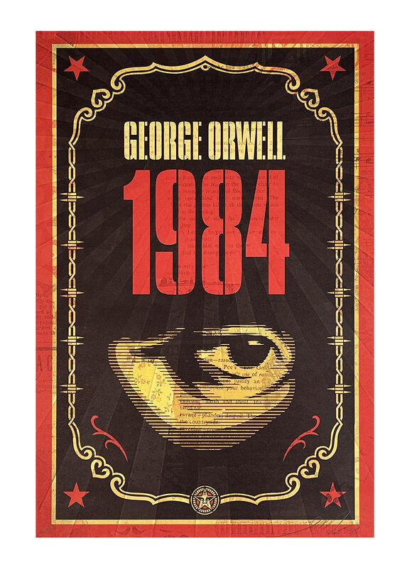 Shepard Fairey, ‘'1984'’, 2008, Print, Offset lithograph print in colors on cream, Speckletone fine art paper., Signari Gallery