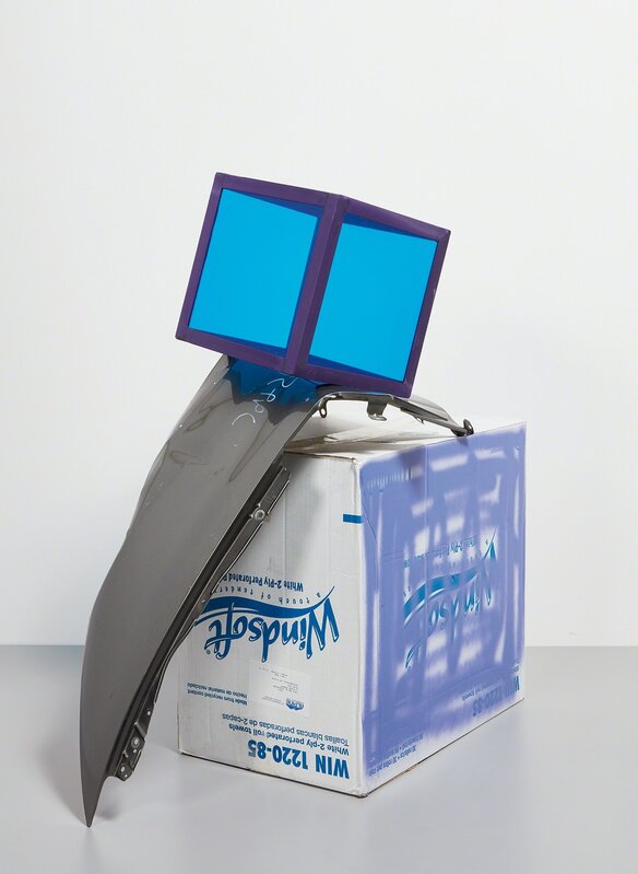 Sarah Braman, ‘Windsoft’, 2010, Sculpture, Cardboard, car part, anodized aluminum, Plexiglas and paint, Phillips