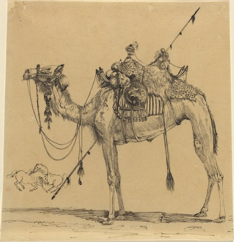Rodolphe Bresdin, ‘The Camel’, Drawing, Collage or other Work on Paper, Pen and ink tracing, National Gallery of Art, Washington, D.C.