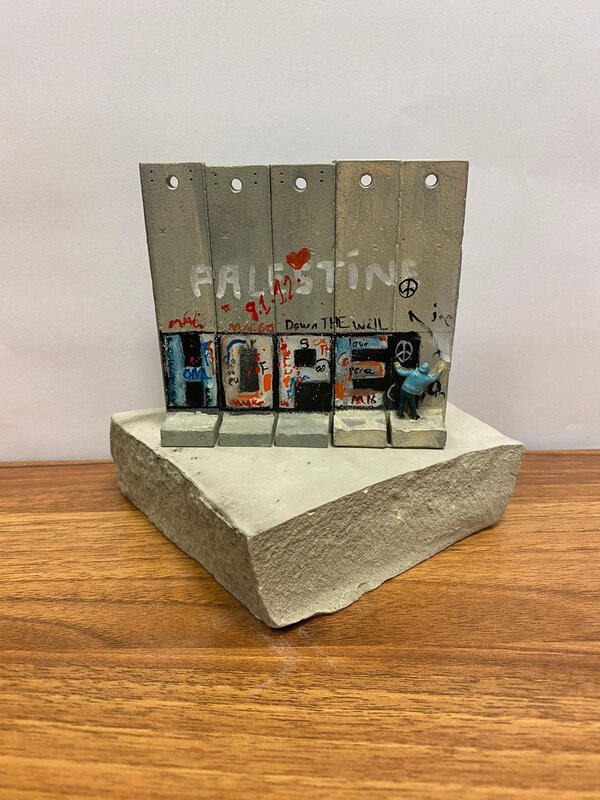 Banksy, ‘Walled - Off Hotel Souvenir Wall Section (Hope)’, 2017, Ephemera or Merchandise, Hand painted resin on remnant of the Israeli West Bank barrier wall, Me Art Gallery