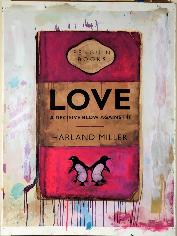 Harland Miller, ‘Love A Decisive Blow Against If’, 2019, Mixed Media, Hand finished print, WellChild Benefit Auction