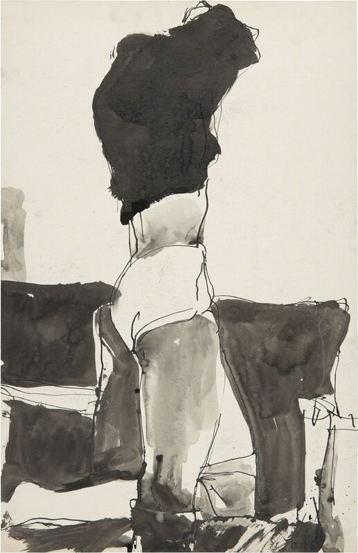 Richard Diebenkorn, ‘Untitled’, ca. 1960-66, Drawing, Collage or other Work on Paper, Ink on paper, Richard Diebenkorn Foundation