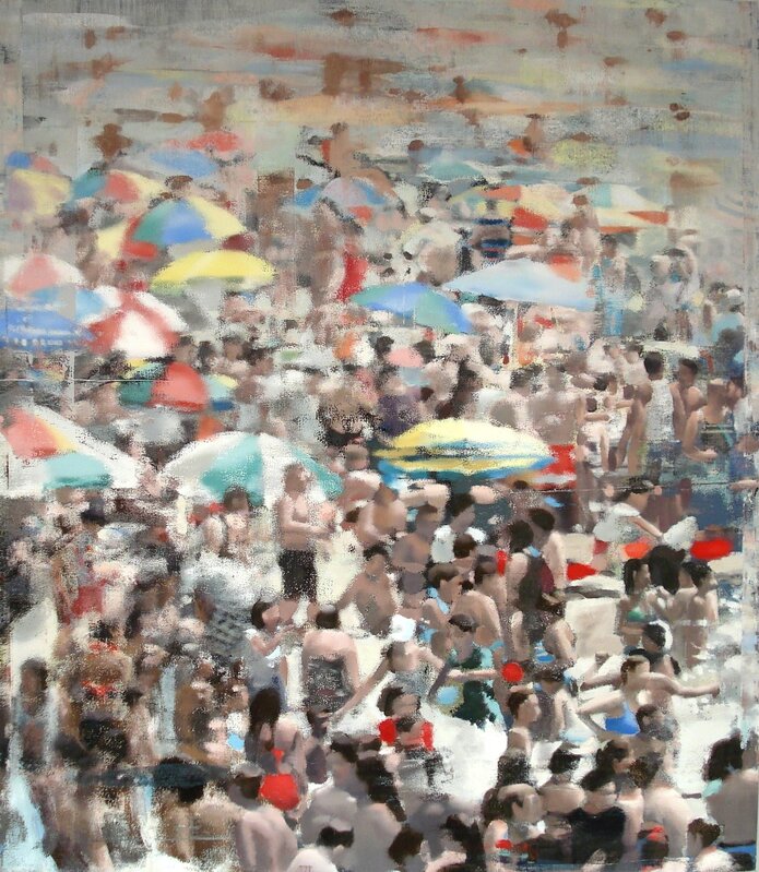 Philip Buller, ‘At the Beach’, 2013, Painting, Oil on canvas mounted to panel, Quidley & Company