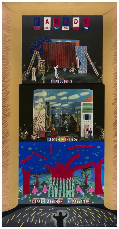David Hockney, ‘Parade (Baggott 109)’, 1982, Print, Screenprint in colours, Forum Auctions