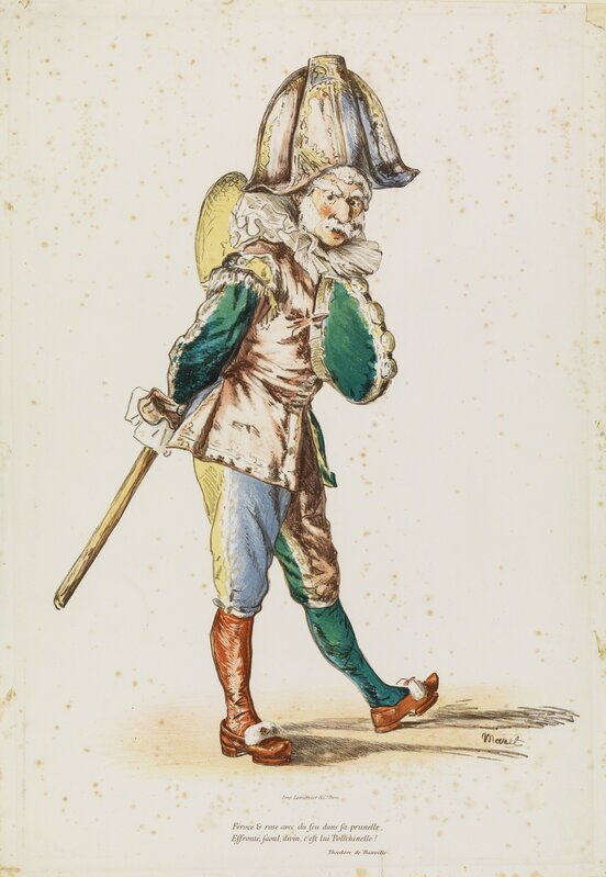 Édouard Manet, ‘Polichinelle’, 1874, Print, Color lithography, Statens Museum for Kunst