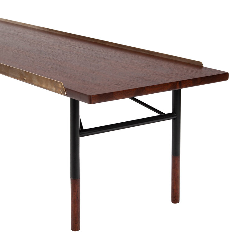 Finn Juhl, ‘Coffee table/bench, model BO101’, 1953, Design/Decorative Art, Teak, brass and gunmetal, Dansk Møbelkunst Gallery