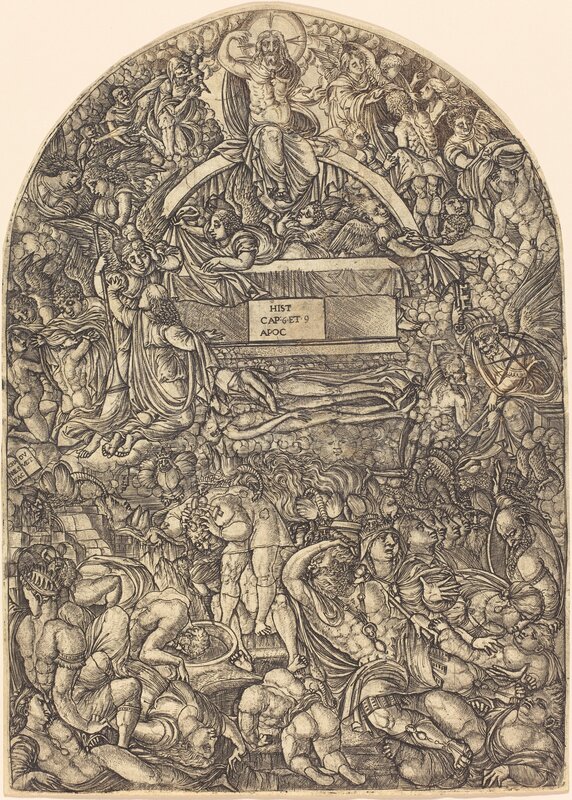 Jean Duvet, ‘A Star Falls and Makes Hell to Open’, 1546/1556, Print, Engraving, National Gallery of Art, Washington, D.C.
