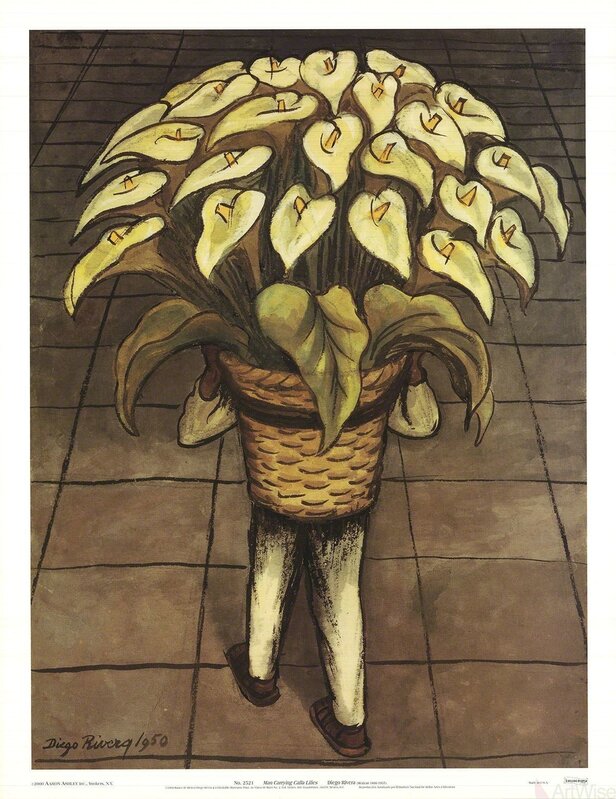 Diego Rivera, ‘Man Carrying Calla Lilies’, 2000, Print, Offset Lithograph, ArtWise