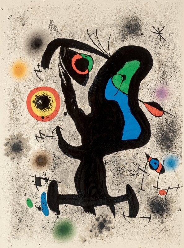 Joan Miró, ‘Lithographie pour l'Association Internationale des Arts Plastiques, Unesco’, 1971, Print, Lithograph in colors on Arches paper, Heritage Auctions