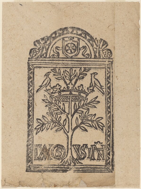 ‘Tree with Crown and Two Birds’, 16th century, Print, Woodcut, National Gallery of Art, Washington, D.C.