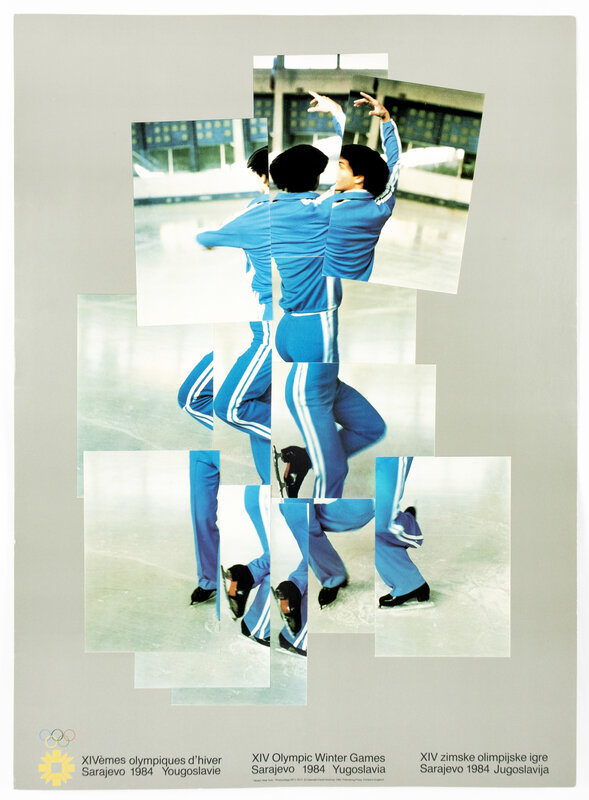 David Hockney, ‘XIV Olympic Winter Games 1984 (The Skater) ’, 1984, Posters, Offset Lithograph, Petersburg Press 