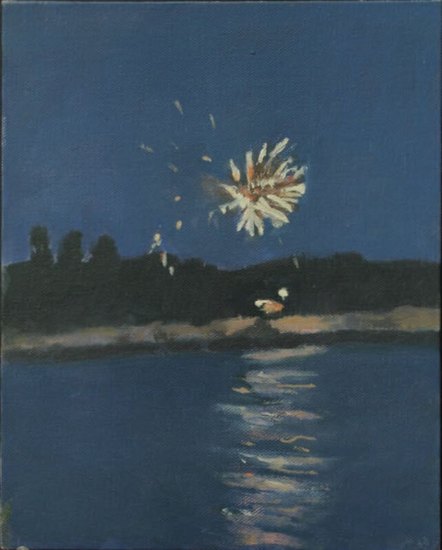 Colleen Franca, ‘Fireworks’, 2021, Painting, Oil on canvas, Bowery Gallery