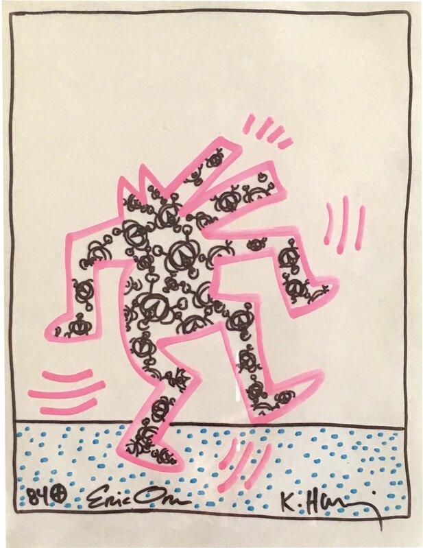 Keith Haring, ‘Untitled (Dog)’, 1984, Drawing, Collage or other Work on Paper, Felt tip marker on paper, Rosenfeld Gallery LLC