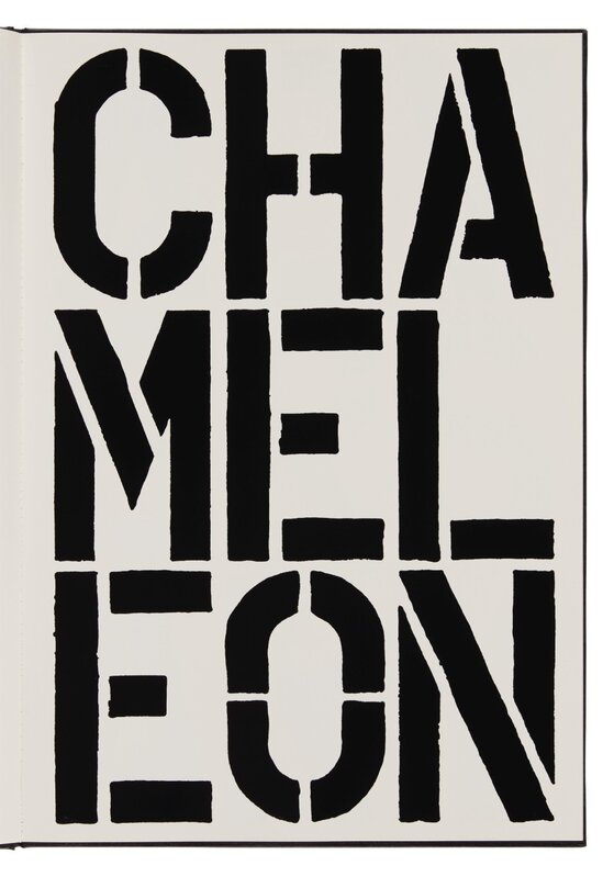 Christopher Wool, ‘Chameleon (page from Black Book) ’, 1989, Print, Ink on smooth wove paper, Mimesis Gallery