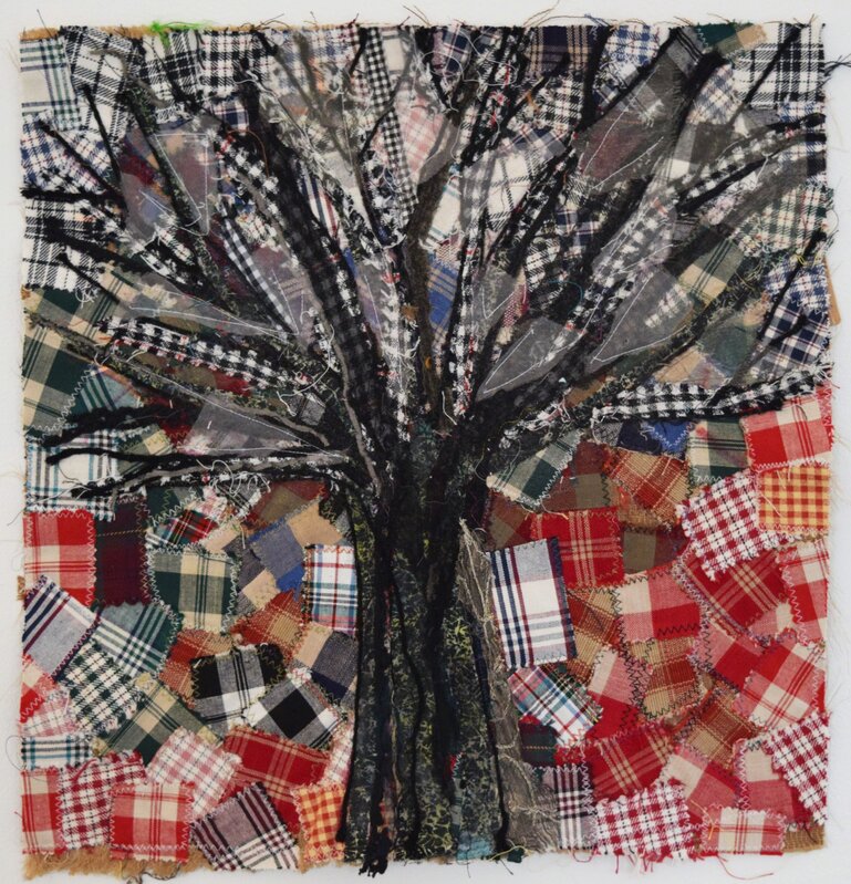 Alyson Vega, ‘Tartan Tree’, 2018, Textile Arts, Fabric collage, Fountain House Gallery