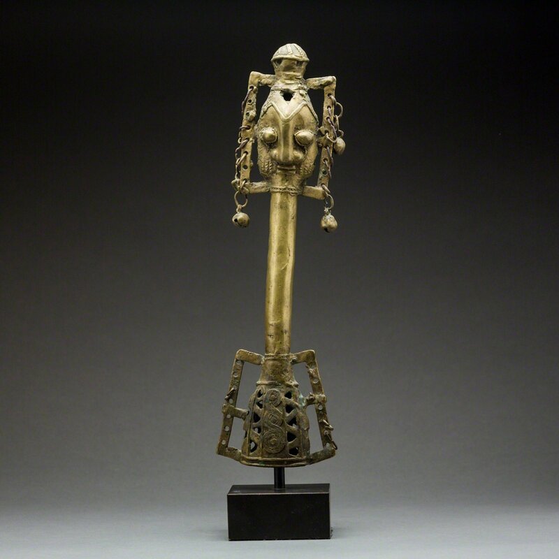 Unknown Yoruba, ‘Yoruba Bronze Osugbo Staff’, 19th Century AD to 20th Century AD, Sculpture, Bronze, Barakat Gallery