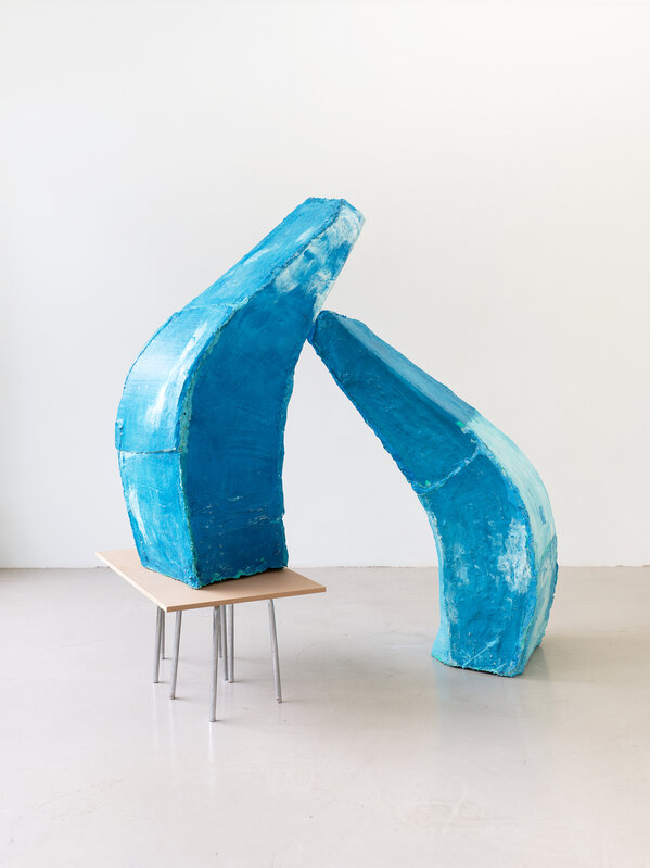 Esther Kläs, ‘fast/ almost’, 2022, Sculpture, Water based resin, pigments, metal, wood, Kadel Willborn