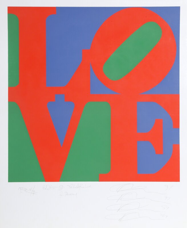 Robert Indiana, ‘Philadelphia LOVE Proof’, 1997, Print, Serigraph, RoGallery