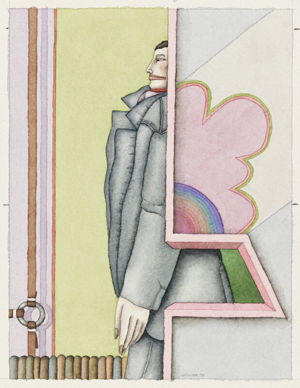 Robert Lostutter, ‘Untitled’, 1970, Drawing, Collage or other Work on Paper, Watercolor on paper, Corbett vs. Dempsey