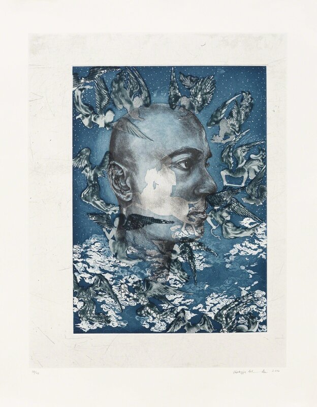 Shahzia Sikander, ‘Portrait of the Artist’, 2016, Print, One in a suite of four etchings, Pace Prints